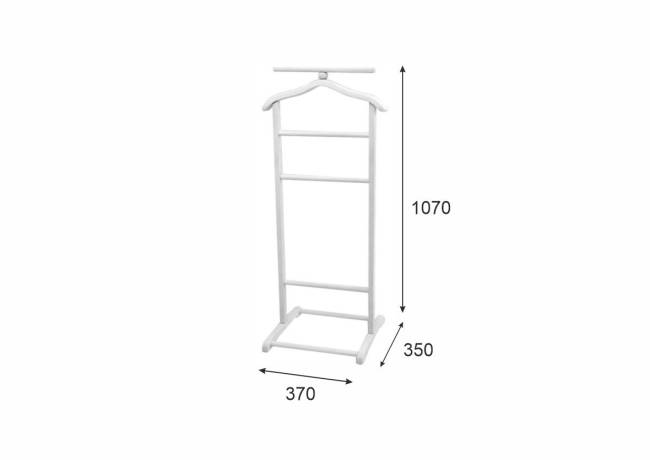 Вешалка костюмная В 6Н белый Вешалка костюмная В 6Н белый