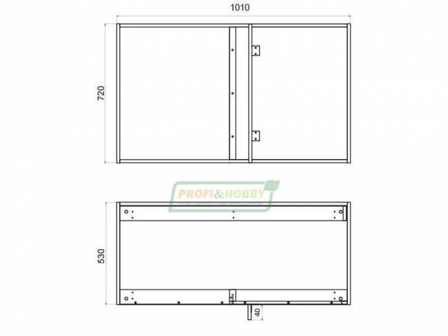 Тумба (корпус) 1000х530х720 Угловая