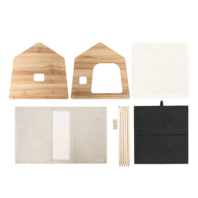 Домик для животных Leset Блисс Натуральное дерево Бежевый