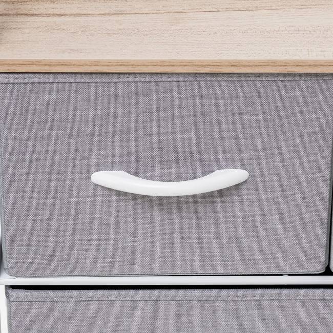 Комод Leset Ноа широкий, Каркас Белый, Светло-серый Белый Светло-серый