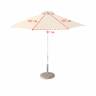 Зонт пляжный профессиональный Ø2.5 м Kiwi Clips бежевый Ø2500 мм