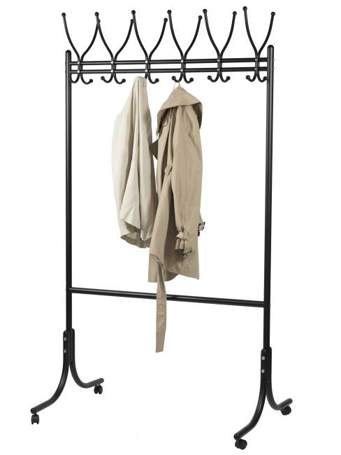 Вешалка напольная на колесах М 11 чёрный