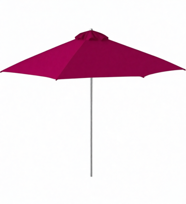 Зонт пляжный профессиональный Ø2.5 м Kiwi Clips серебристый, фуксия Ø2500 мм Зонт пляжный профессиональный Ø2.5 м Kiwi Clips серебристый, фуксия Ø2500 мм