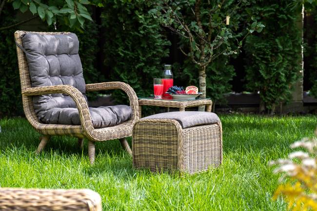 "Толедо" лаунж-зона из искусственного ротанга, цвет соломенный "Толедо" лаунж-зона из искусственного ротанга, цвет соломенный