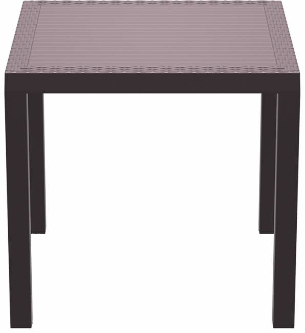 Стол пластиковый Orlando 80 коричневый 800х800х750 мм Стол пластиковый Orlando 80 коричневый 800х800х750 мм