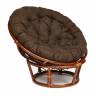Кресло PAPASAN/ПАПАСАН 23/01 W  /с подушкой/ диаметр подушки 125 см, 115х101х104 см, Pecan (орех), ткань Коричневый, 3М7-147 Pecan (орех)