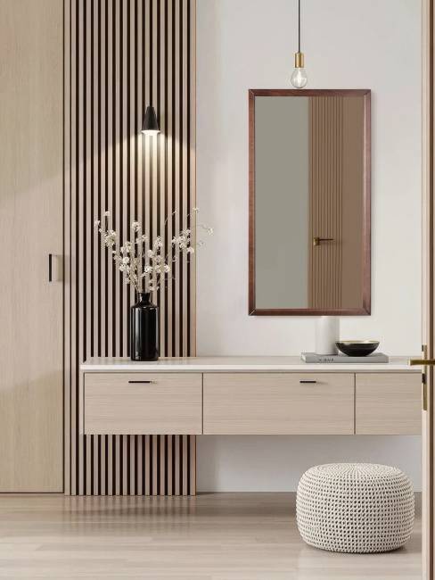 Зеркало настенное Артемида средне-коричневый 77 см х 46, 5 см