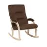 Кресло-качалка Leset Дэми Слоновая кость V23 молочный шоколад