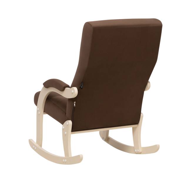 Кресло-качалка Leset Дэми Слоновая кость V23 молочный шоколад